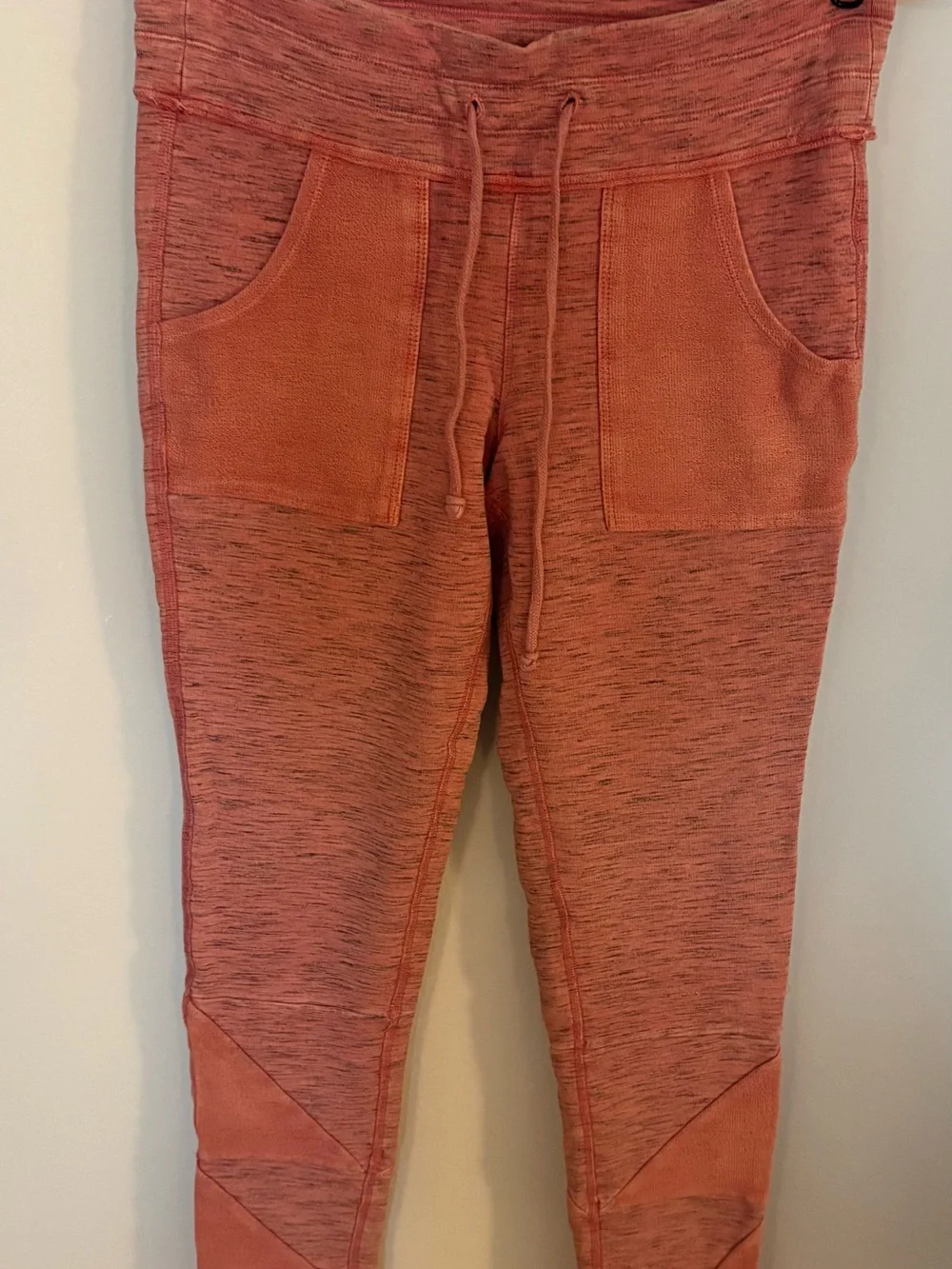 Free People Movement Women’s Pink High-Rise Patchwork Leggings Medium, excellent